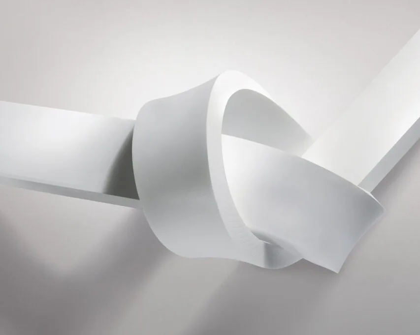 Detail des Starkryl-Materials, das als Ausgangspunkt für das Projekt verwendet wurde.